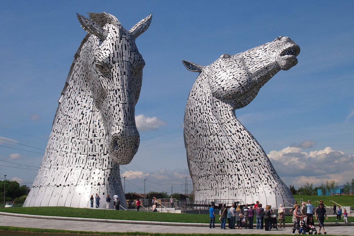 Kelpies by day Photo by The Helix