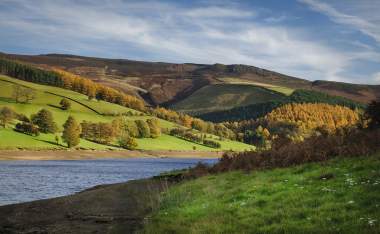 Lady bower reservoir in the Peak district