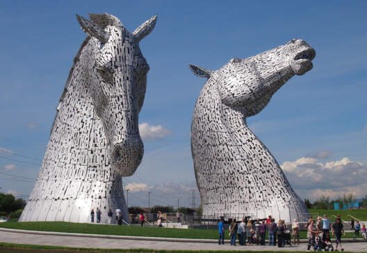 Kelpies by day Photo by The Helix