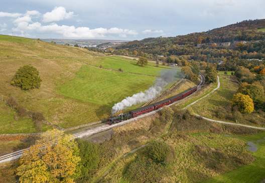 Keighley Worth Valley Railway Aerial 2 sml