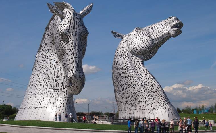 Kelpies by day Photo by The Helix
