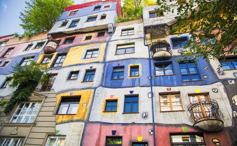 The-view-of-Hundertwasser-house-in-Vienna-Austria