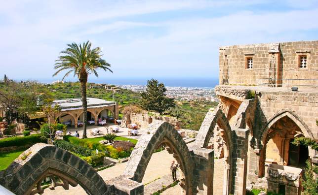 Historic Bellapais Abbey in Kyrenia Northern Cyprus