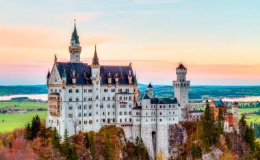 Neuschwanstein-Lovely-Autumn-Landscape-Panorama