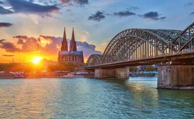 View-on-Cologne-at-sunset