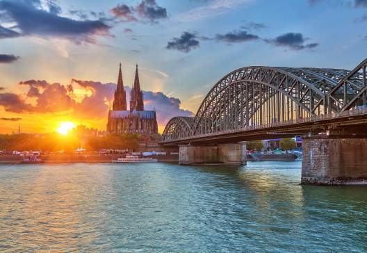View-on-Cologne-at-sunset