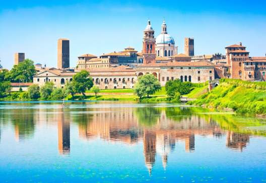 Medieval city of Mantua in Lombardy Italy Montova