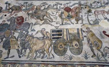 Europe-italy-sicily-mosaics-of-the-Casale-Roman-Villa-in-the-Piazza-Armerina