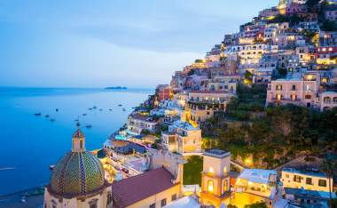 Sunset-in-Positano-Amalfi-Coast-Salerno-Naples-Italy