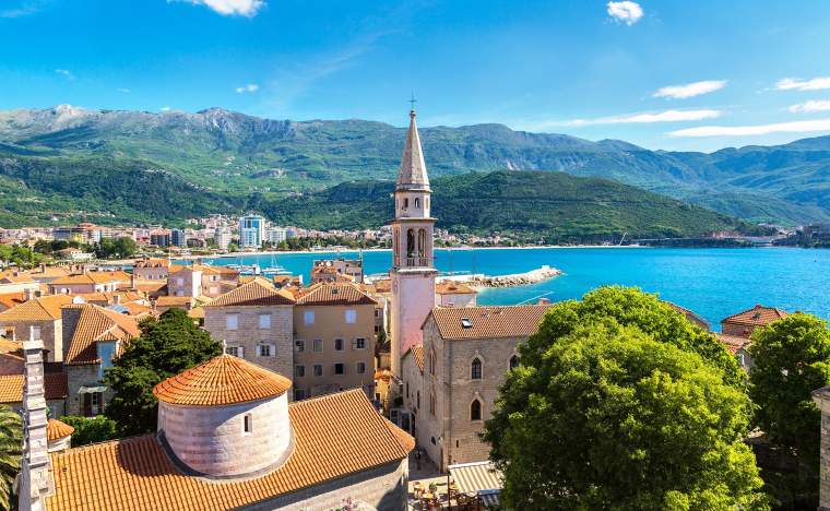 Old-town-in-Budva-in-a-beautiful-summer-day-Montenegro