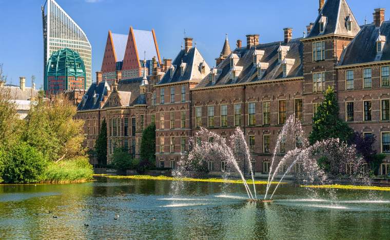 The-Hague-capital-of-Netherlands-Binnenhof-palace-place-of-Parliament