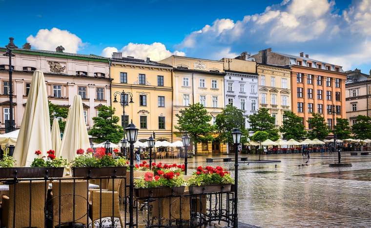 Krakow-Polands-historic-center-a-city-with-ancient-architecture