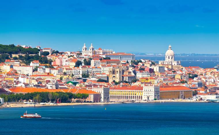 Lisbon-Skyline-as-seen-from-Almada-Portugal