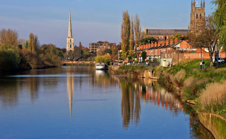 The river severn worcester