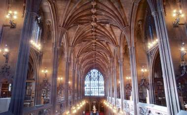 Interior view of John Rylands Library Visit England Percy Dean
