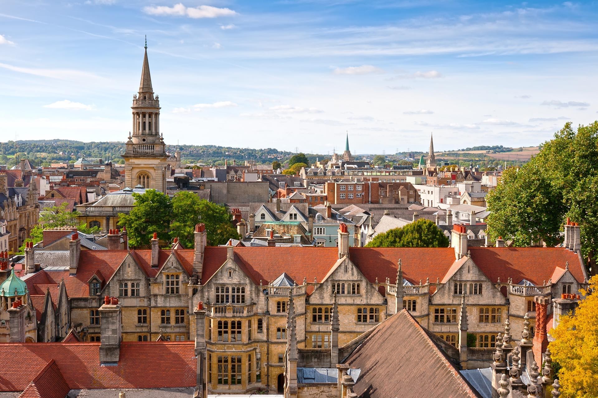 Oxford viewed from St Mary the Virgin Church England