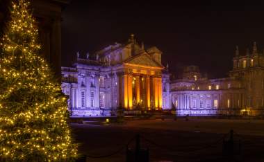 Blenheim Palace Christmas Lights Courtyard