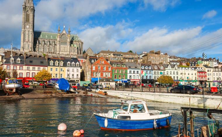 The harbour at Cobh Co Cork Ireland Europe