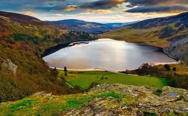 Lake on top of the Wicklow Mountains Ireland
