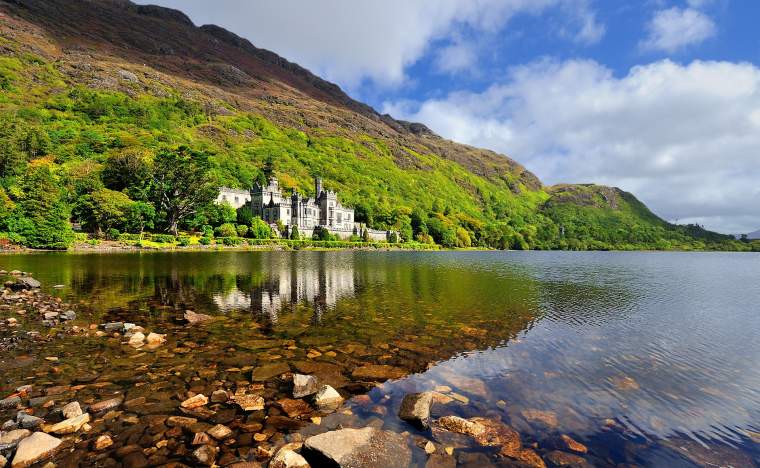 Kylemore Abbey in Connemara County Galway Ireland