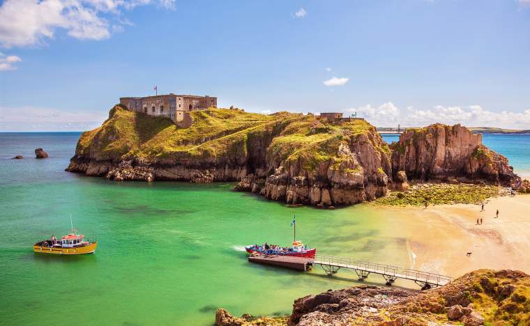 St Catherines Island Tenby Pembrokeshire Wales U K